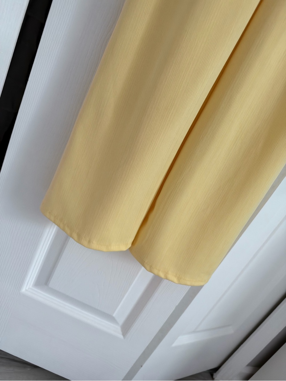 Yellow Ruched Front Spaghetti-Strap Jumpsuit - Picture 6 of 6